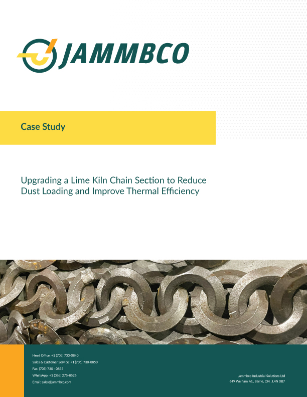 Upgrading a Lime Kiln Chain Section to Reduce Dust Loading and Improve Thermal Efficiency